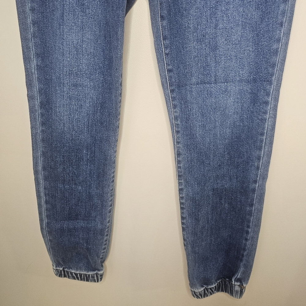 Risen Los Angeles Denim Utility Chore Jogger Soft Stretchy Tie Fronts Jeans - Picture 4 of 12